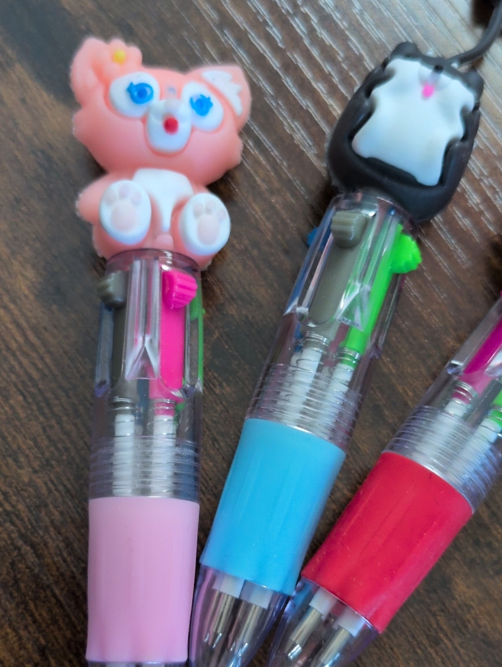 3 Cute Multi-Color Character Multi-Pen Set - Picture 2 of 4